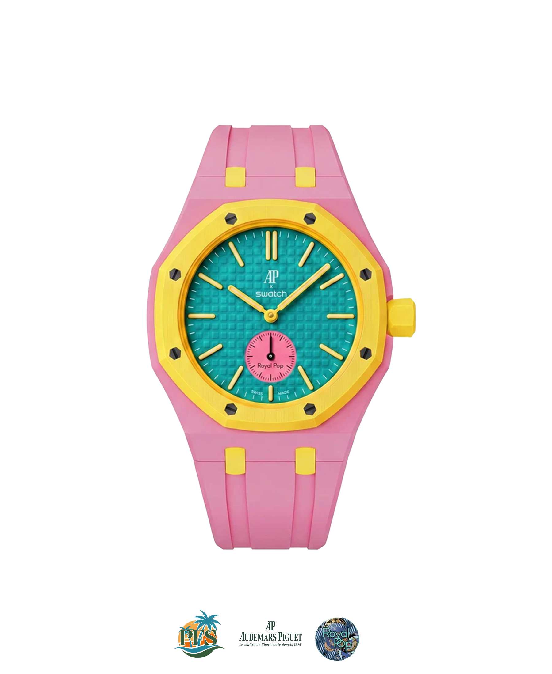 OTG Roz Swatch x AP Royal Pop with Rubber Case-Strap