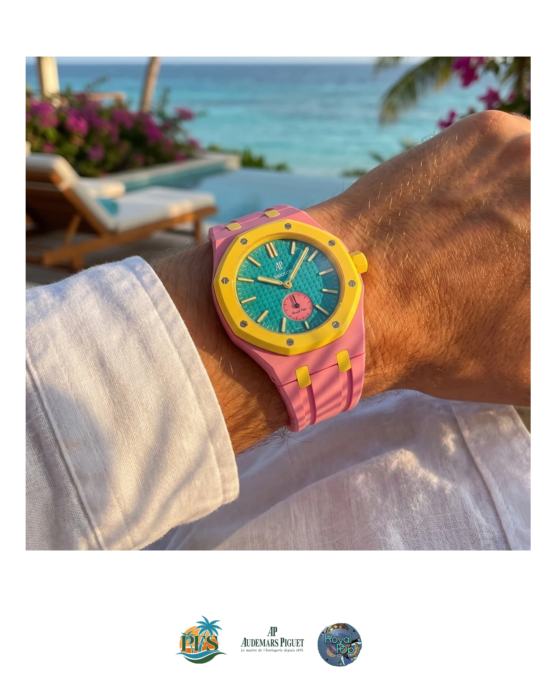 OTG Roz Swatch x AP Royal Pop with Rubber Case-Strap