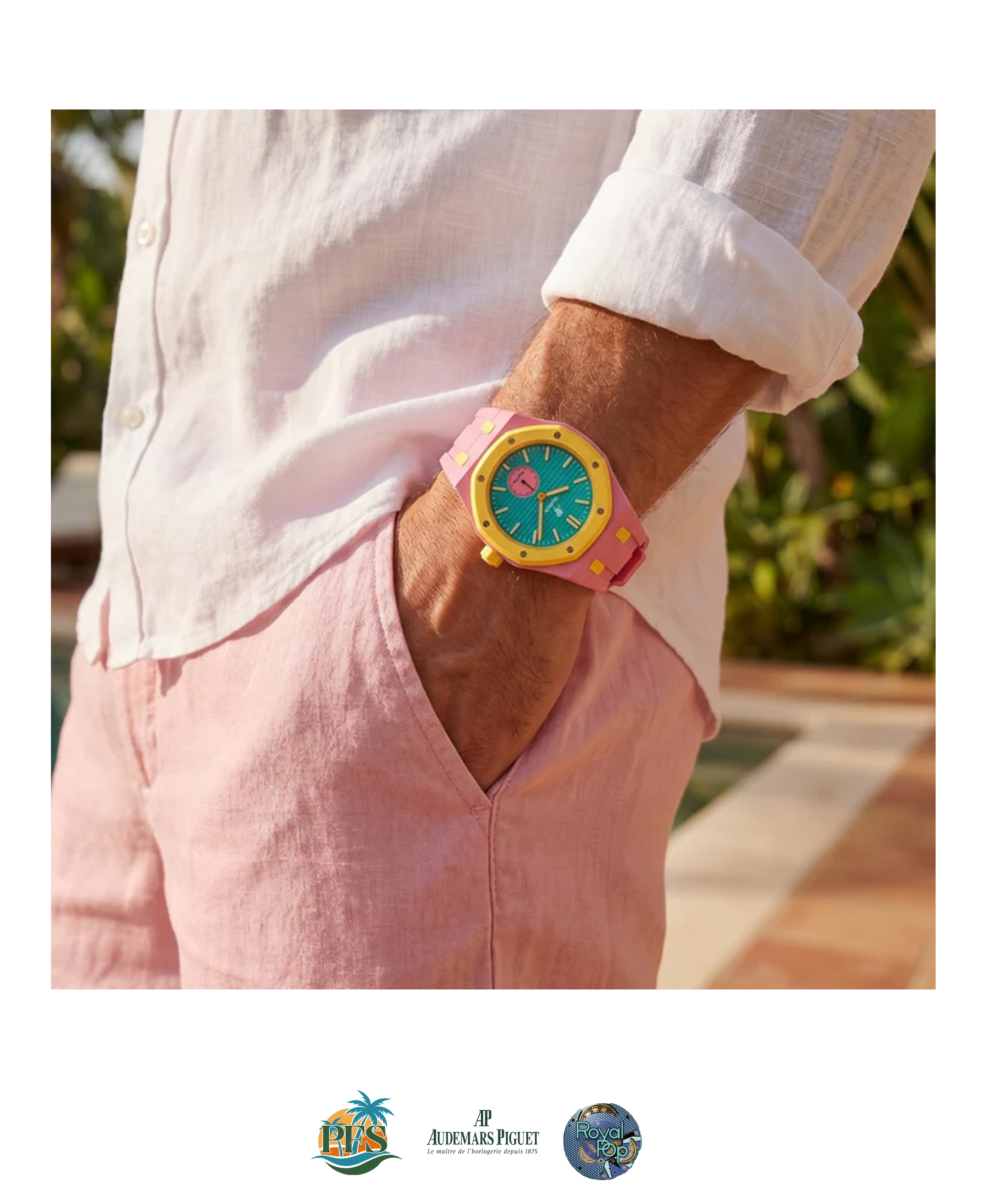OTG Roz Swatch x AP Royal Pop with Rubber Case-Strap