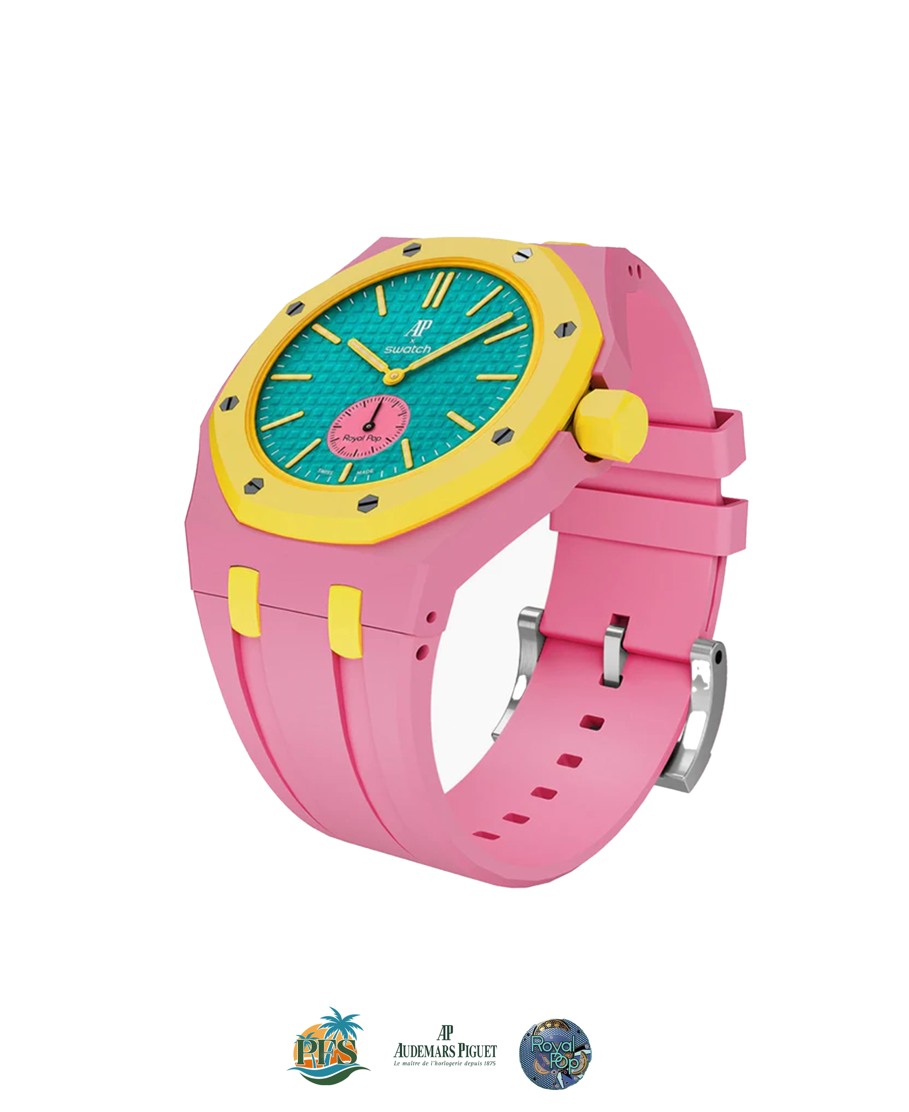 OTG Roz Swatch x AP Royal Pop with Rubber Case-Strap