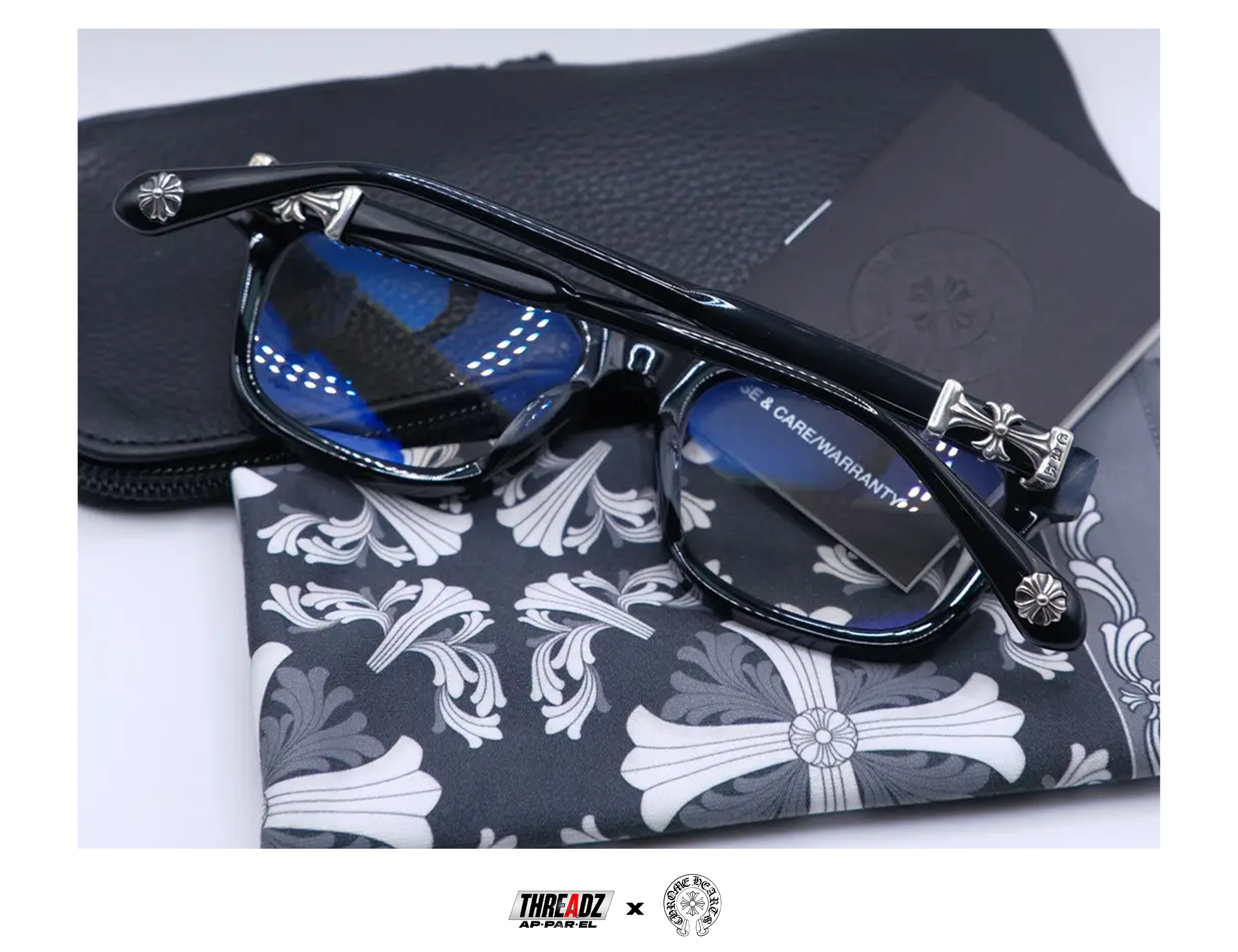 CHROME HEARTS COX UCKER BLACK / 18K GOLD PLATED