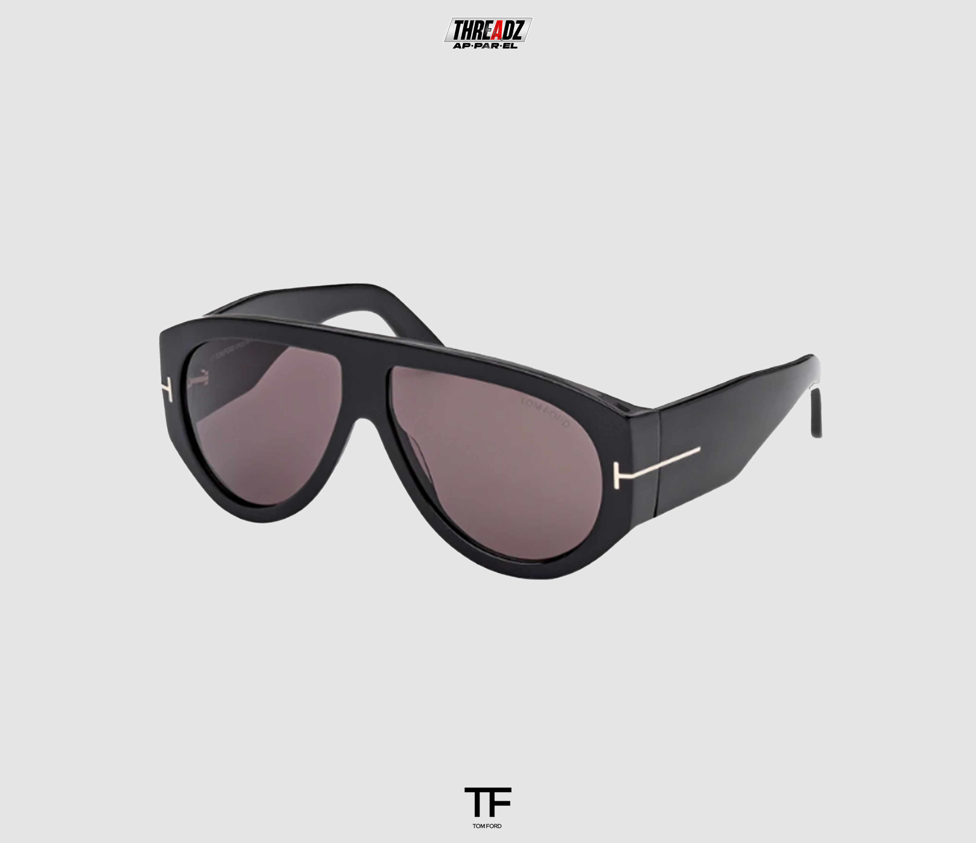 [TOM FORD] Men's Bronson T-Logo Shield Sunglasses
