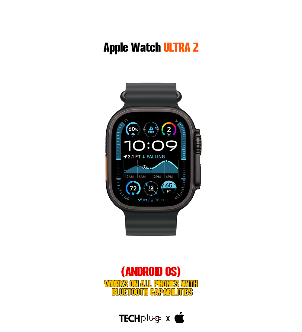 ULTRA Smart Watch (android OS) Black and Titanium Case