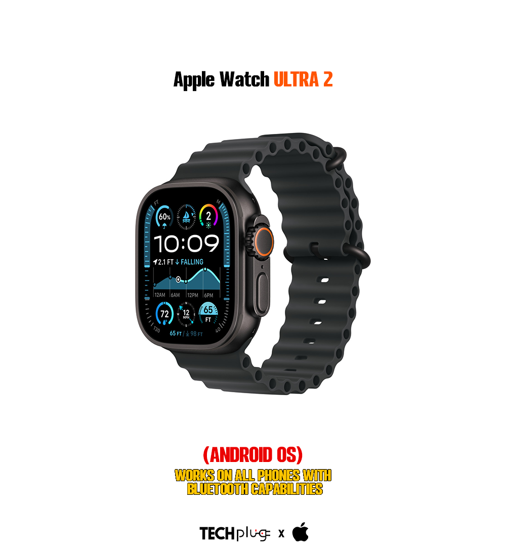 ULTRA Smart Watch (android OS) Black and Titanium Case