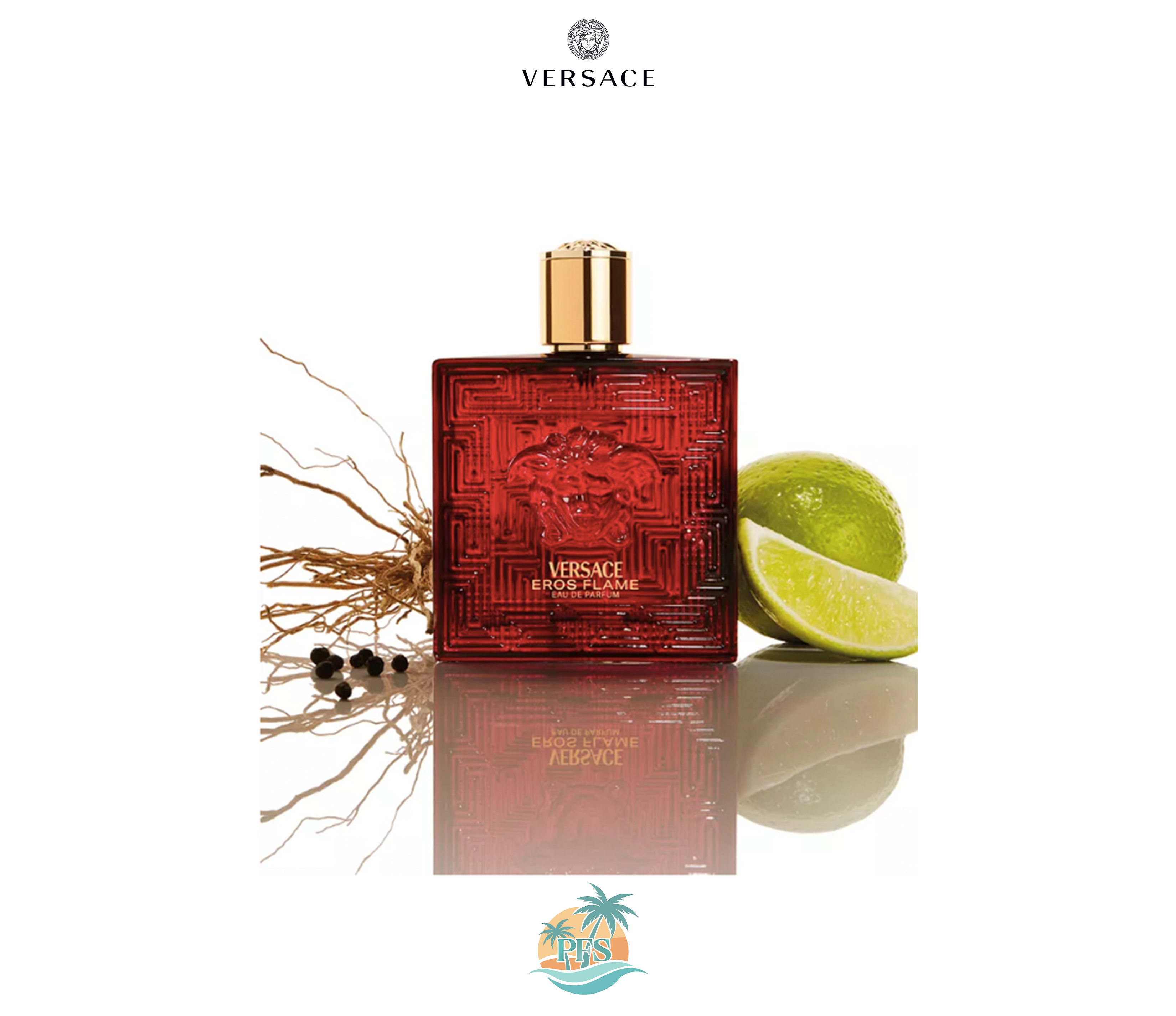Versace [Eros=Flame] Eau de Parfum 3.4oz